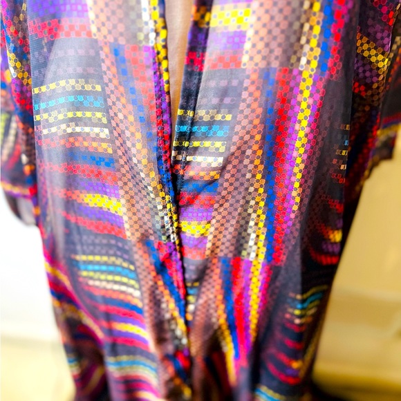 Oversized Kimono Multi-color Print - Picture 5 of 8